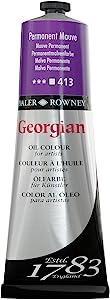 Daler Rowney Georgian Oil Paint  225ML PERM MAUVE - Al Masam Stationery LLC Main image