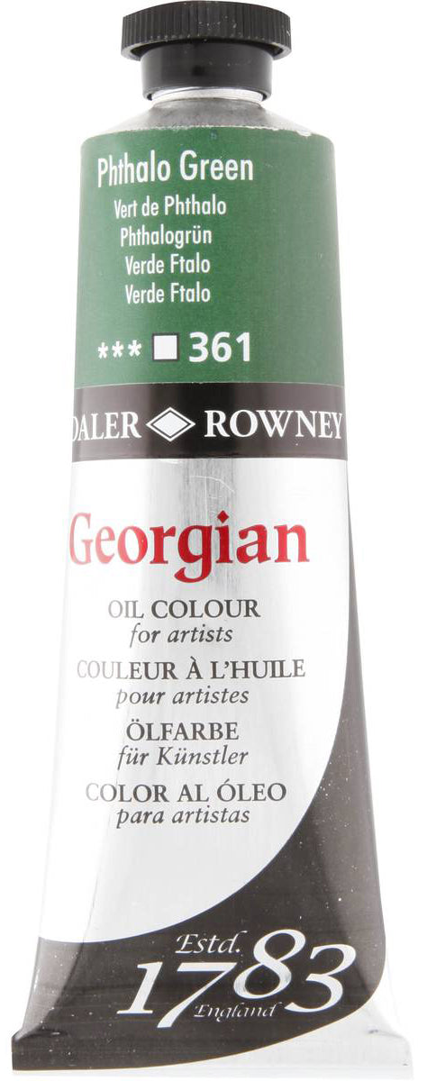 Daler Rowney Georgian Oil Paint - Phthalo Green - 38ML Secondary image