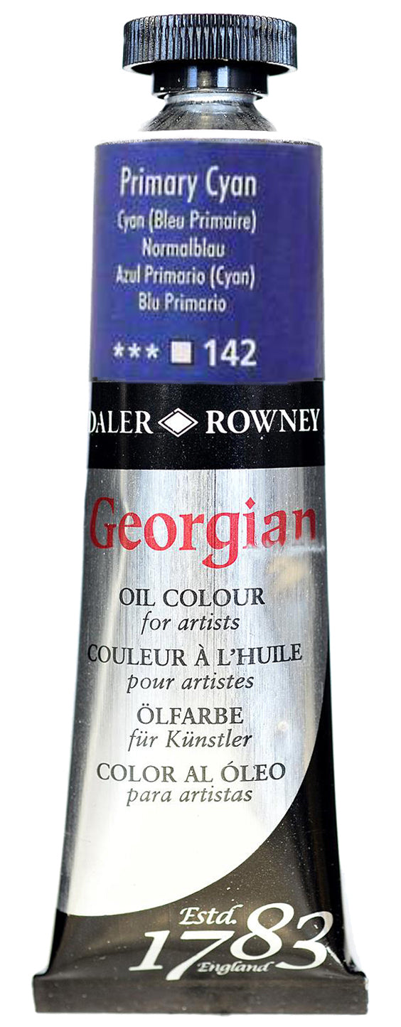 Daler Rowney Georgian Oil Paint - Primary Cyan 38 ml Main image