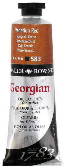 Daler Rowney Georgian Oil Paint - Venetian Red - 225ML Secondary image