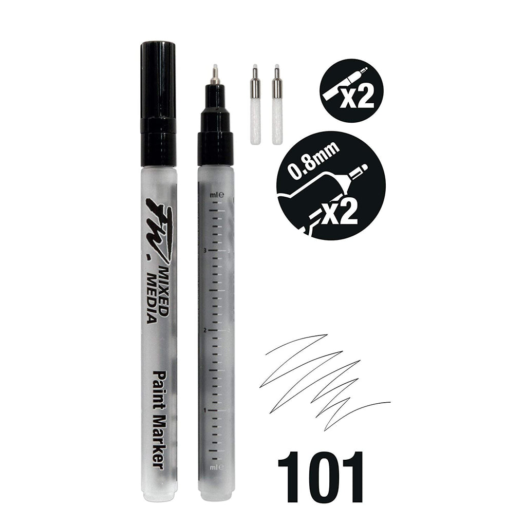 Daler & Rowney Fw Marker Set 2Xsm Techn+Nibs - Al Masam Stationery LLC