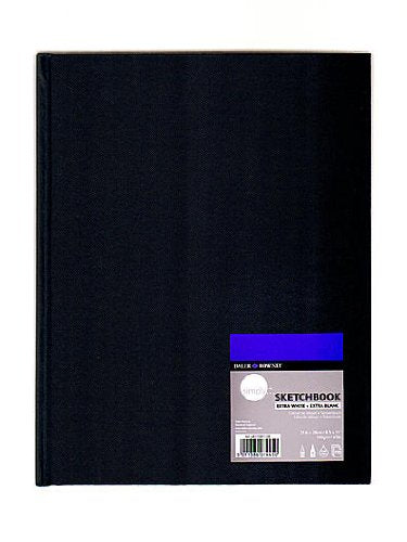 Daler Rowney Simply Soft White Hardbound Sketchbook Nominal A4 - Al Masam Stationery LLC Main image