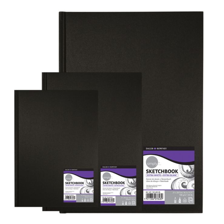 DALER ROWNEY SIMPLY SKECTH BOOK A4 54SH - Al Masam Stationery LLC Main image