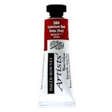 Daler-Rowney Artists Water Colour 15ML Cadmium Red Deep Hue - Al Masam Stationery LLC Main image