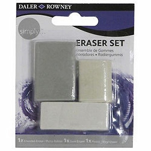 Daler-Rowney Simply 3 Eraser Set - Al Masam Stationery LLC Main image