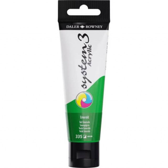 Daler Rowney System 3 Acrylic Paint 59ml Emerald - Al Masam Stationery LLC