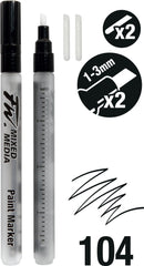 Daler & Rowney Fw Marker Set 2Xsm 1-3Mmch+NBS - Al Masam Stationery LLC