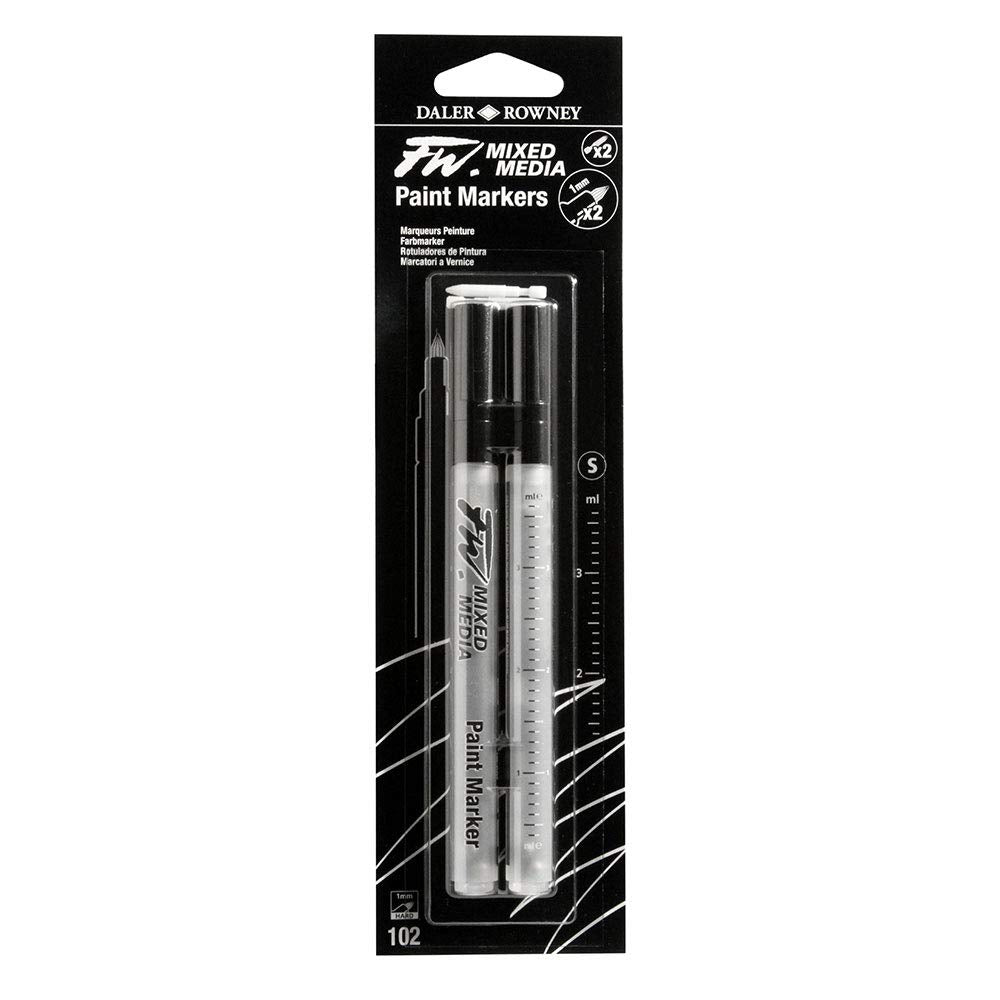 Daler & Rowney Fw Marker Set 2Xsm Techn+Nibs - Al Masam Stationery LLC