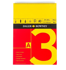 Daler Rowney Red And Yellow Spiral Pads - A3 (150gsm) - Al Masam Stationery LLC