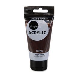 Daler Rowney Simply Acrylic 75ml BROWN - Al Masam Stationery LLC