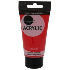 Daler Rowney Simply Acrylic 75ml  Crimson - Al Masam Stationery LLC