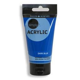 Daler Rowney Simply Acrylic 75ml Dark Blue - Al Masam Stationery LLC