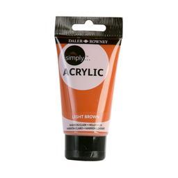 Daler Rowney Simply Acrylic 75ml  Light Brown - Al Masam Stationery LLC