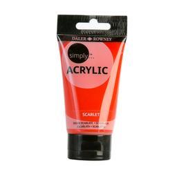 Daler Rowney Simply Acrylic 75ml Scarlet - Al Masam Stationery LLC