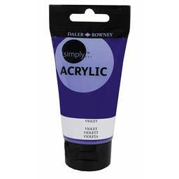 Daler Rowney Simply Acrylic 75ml VIOLET - Al Masam Stationery LLC