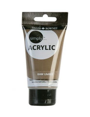 Daler Rowney Simply Acrylic Paint - 75 ml - 247 Raw Umber - Al Masam Stationery LLC