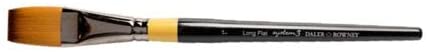Daler Rowney : System 3 : Acrylic Brush : Sy21 Sh Long Flat : 1In - Al Masam Stationery LLC