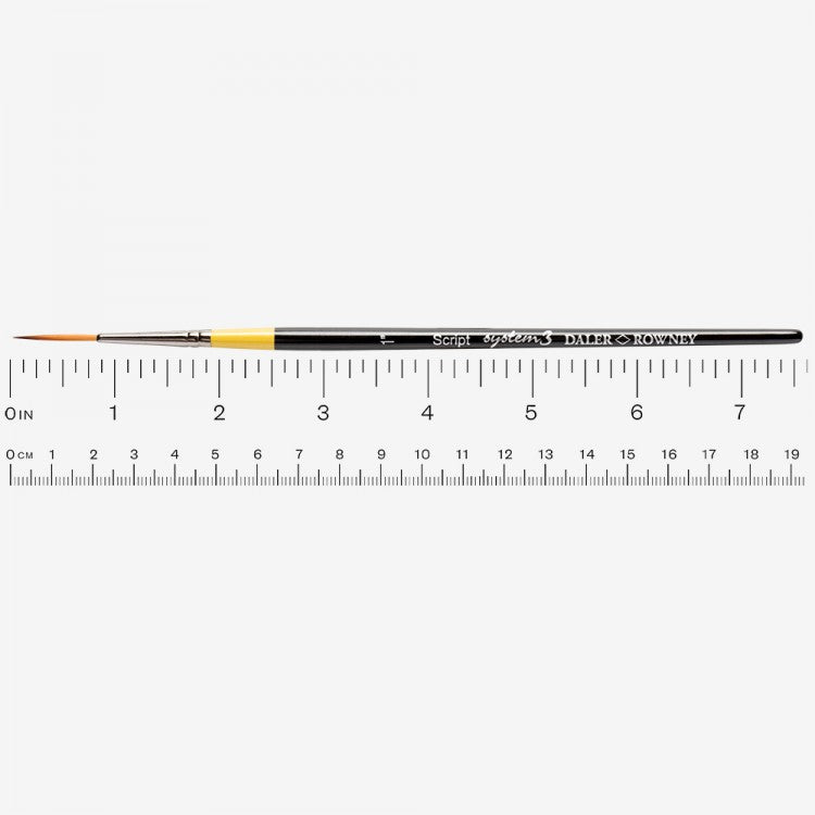 DALER ROWNEY SYSTEM 3 ACRYLIC BRUSH SY50 SH SCRIPT 1 - Al Masam Stationery LLC