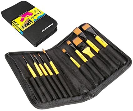 Daler Rowney System 3 Classic Zip Case 10 Brush SH - Al Masam Stationery LLC