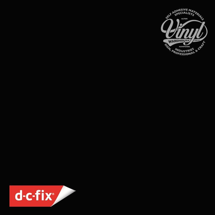 DC Fix 200-0111 Self Adhesive Cover Plain Mat 45cmx15m Black Secondary image