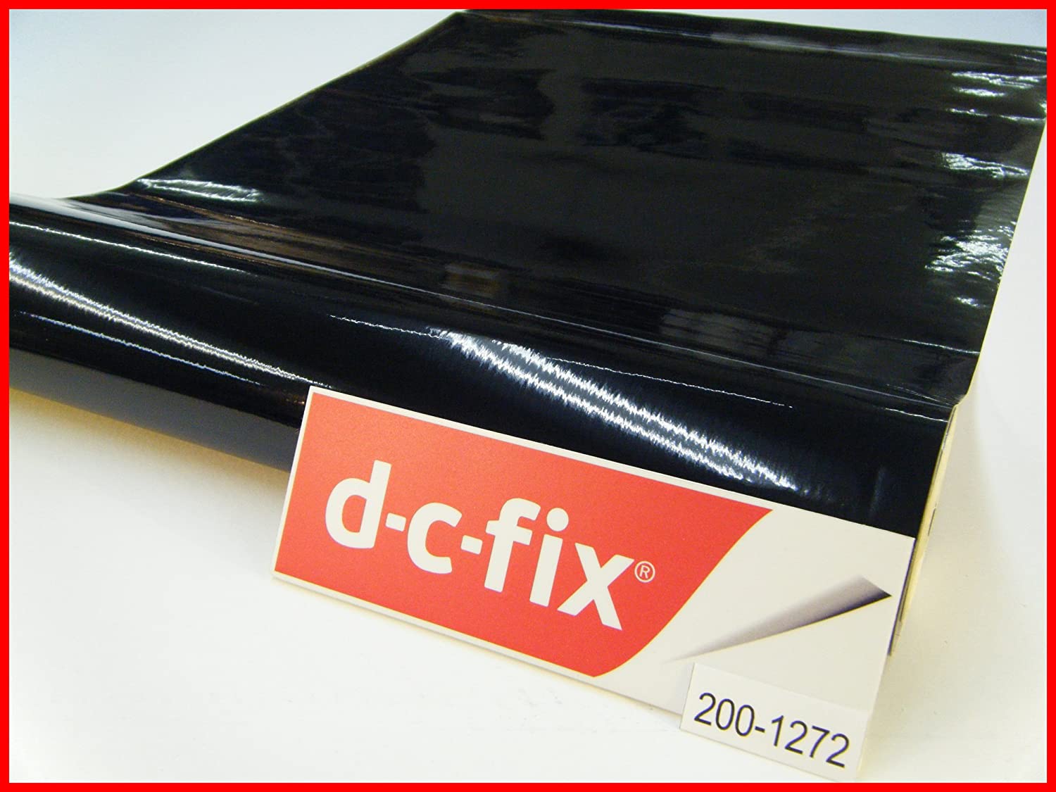 DC Fix 200-1272 Self Adhesive Cover Plain Gloss 45cmx15m Black - Al Masam Stationery LLC Main image