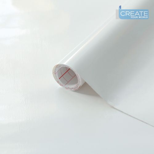 DC Fix 200-1273 Self Adhesive Cover Plain Gloss 45cmx15m White Secondary image