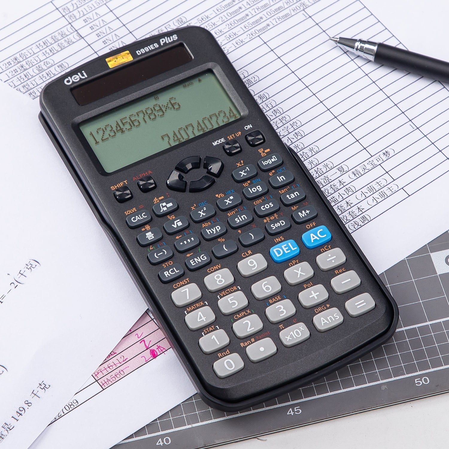 Deli 417F Scientific Calculato - Al Masam Stationery LLC