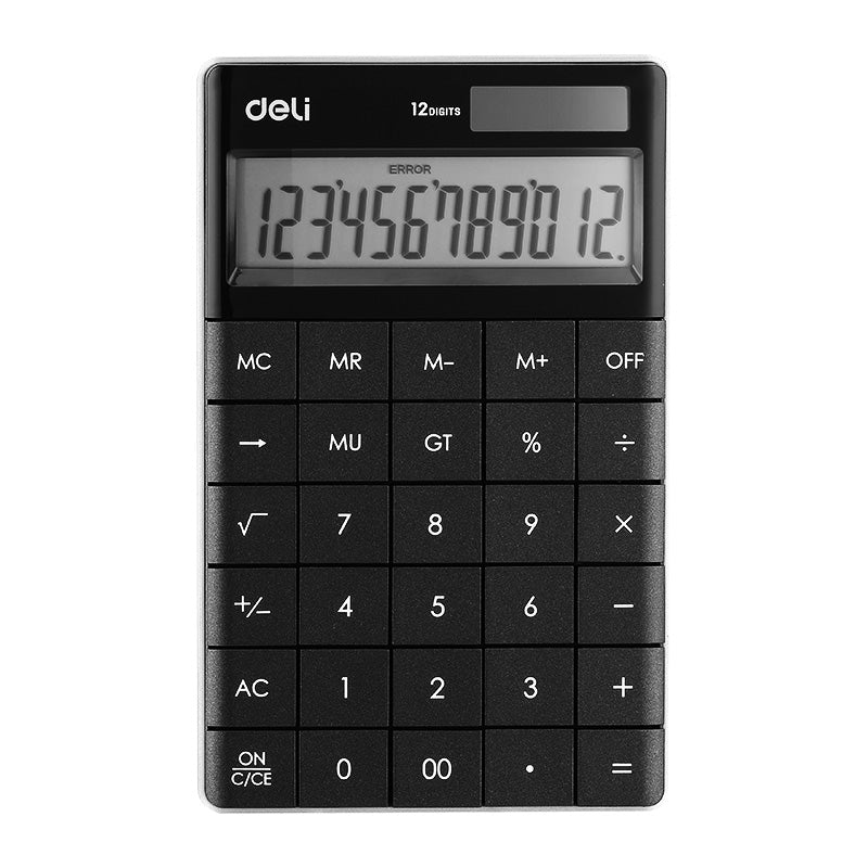 Deli Modern Calculator 12-digit - Al Masam Stationery LLC Main image