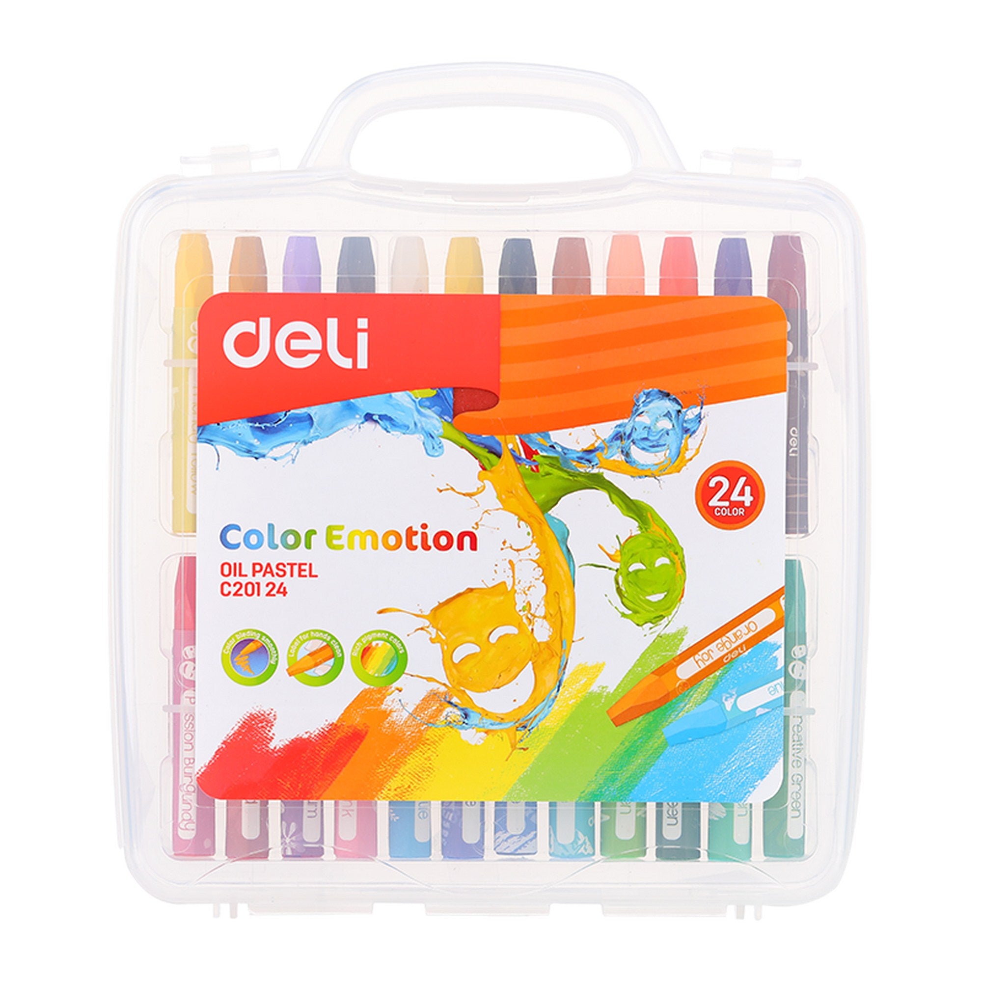 Deli Oil Pastel Smooth Rich Blending 24C - Al Masam Stationery LLC Main image