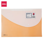 Deli 2P File Bag Snap FC 5C - Al Masam Stationery LLC