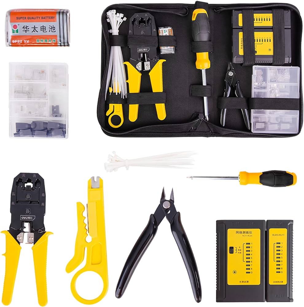 Deli Ethernet Crimper Tool Set - Al Masam Stationery LLC Main image