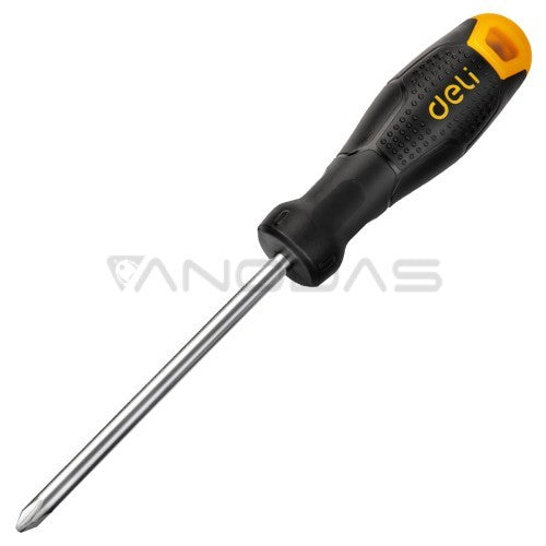 Deli Philips Screwdriver Comfortable Handle PH1x100mm - Al Masam Stationery LLC Main image