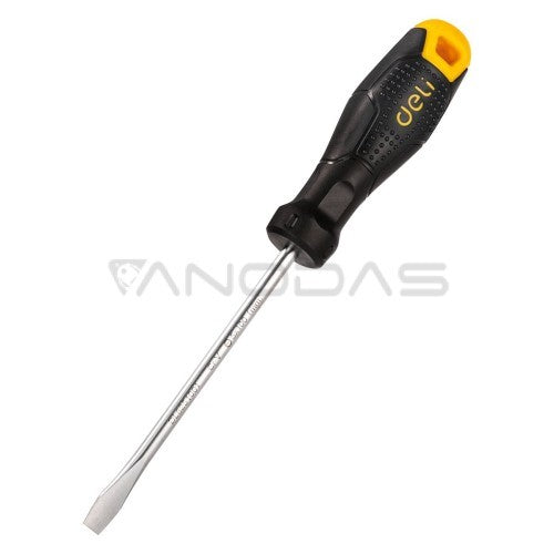 Deli Sloted Screwdriver Comfortable Handle SL5x100mm - Al Masam Stationery LLC Main image