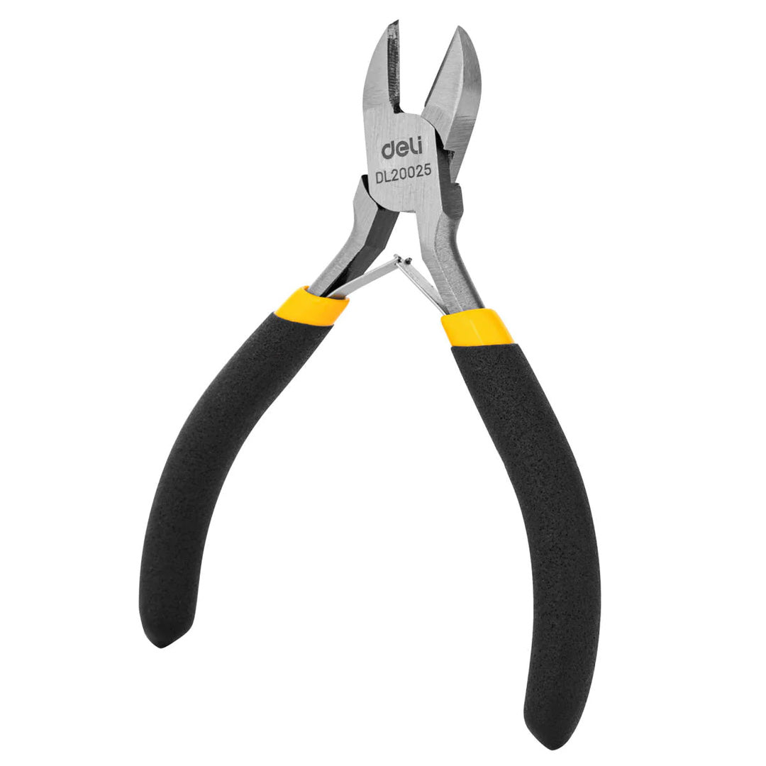 Deli Tools Mini Long Nose Pliers 5" Yellow - Al Masam Stationery LLC Main image