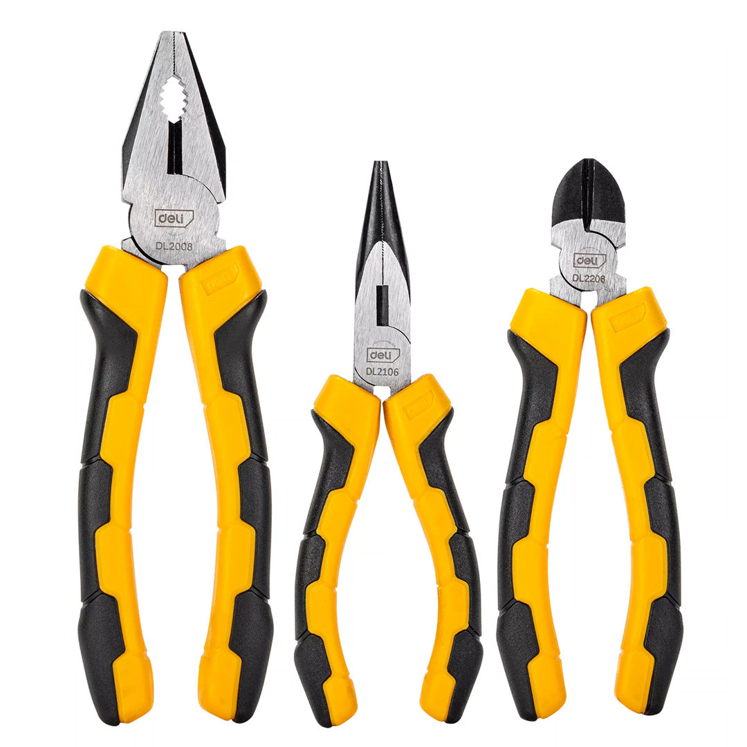 Deli Universal Pliers Set 3 Pcs - Al Masam Stationery LLC Main image