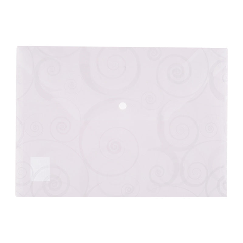 Deli Deco File Bag Snap A4 5C Translucent - Al Masam Stationery LLC