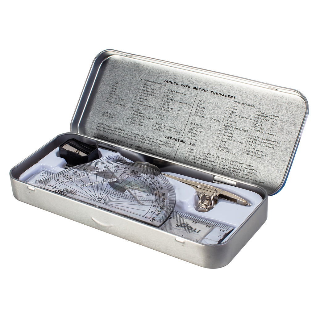 Deli Zamak Compass w/pencil - Al Masam Stationery LLC