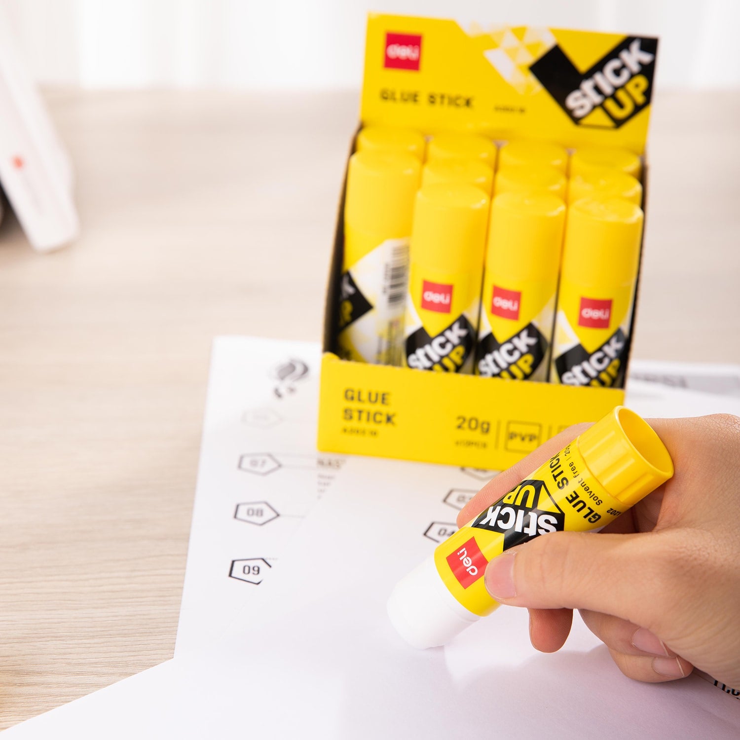 Deli Strong Adhesive PVP Glue Stick 20g - Al Masam Stationery LLC