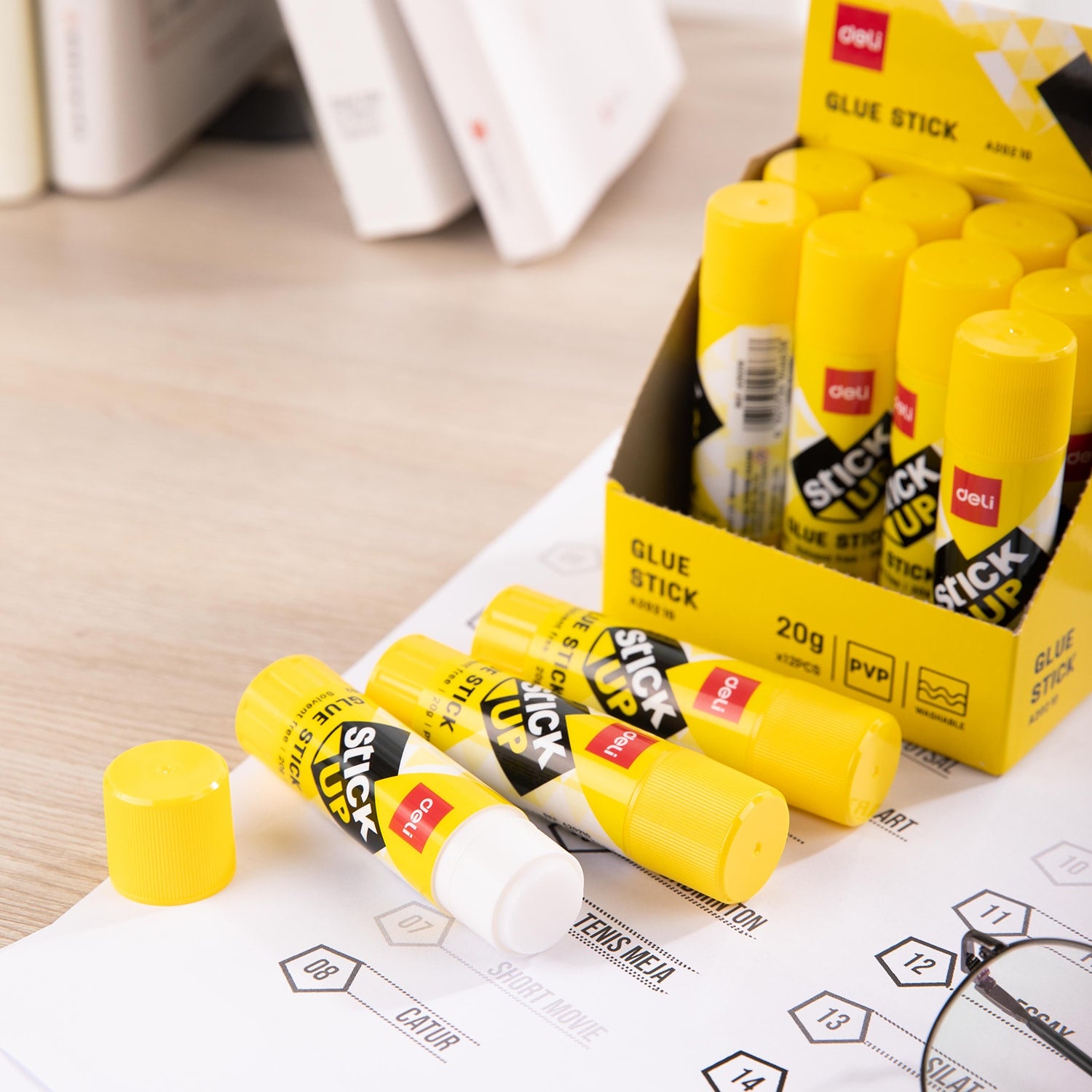 Deli Strong Adhesive PVP Glue Stick 20g - Al Masam Stationery LLC