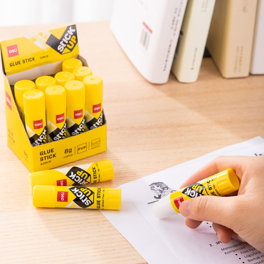 Deli Strong Adhesive PVP Glue Stick 8g - Al Masam Stationery LLC