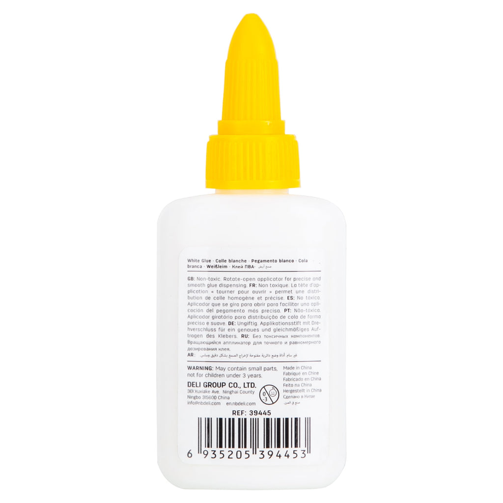 Deli White Glue 40ml - Al Masam Stationery LLC