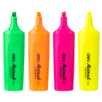 Deli Highlighter Chisel 1-5mm 4 Colours - Al Masam Stationery LLC