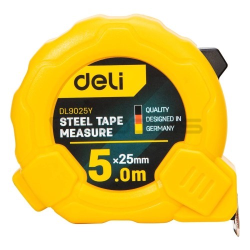 Deli Measuring Tape 5mx25mm - Al Masam Stationery LLC Main image