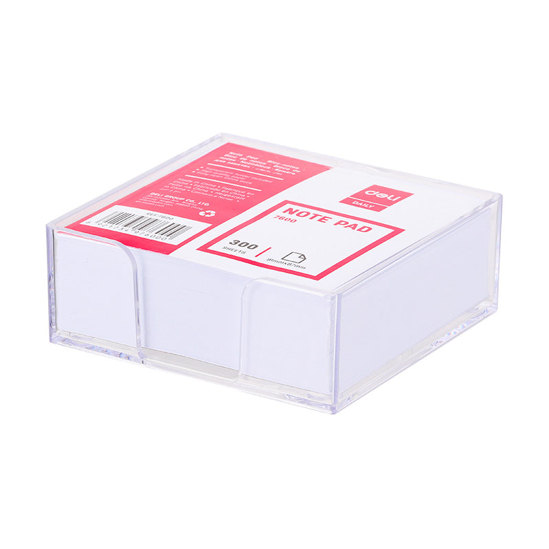 Deli Note Pad 91×87mm w/holder 300 Sheets - Al Masam Stationery LLC