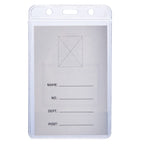 Deli PVC Lanyard Name Badge Vertical 68×95mm - Al Masam Stationery LLC