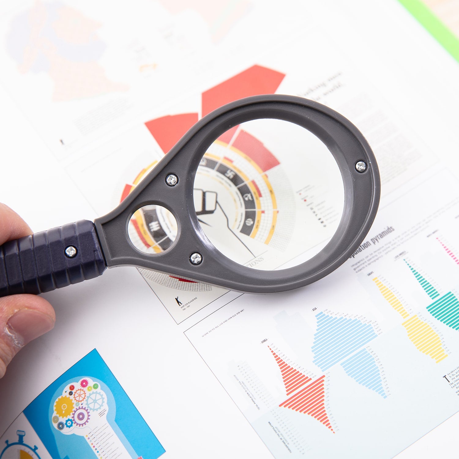 Deli Magnifier 3X, 6X - (E9092) - Al Masam Stationery LLC