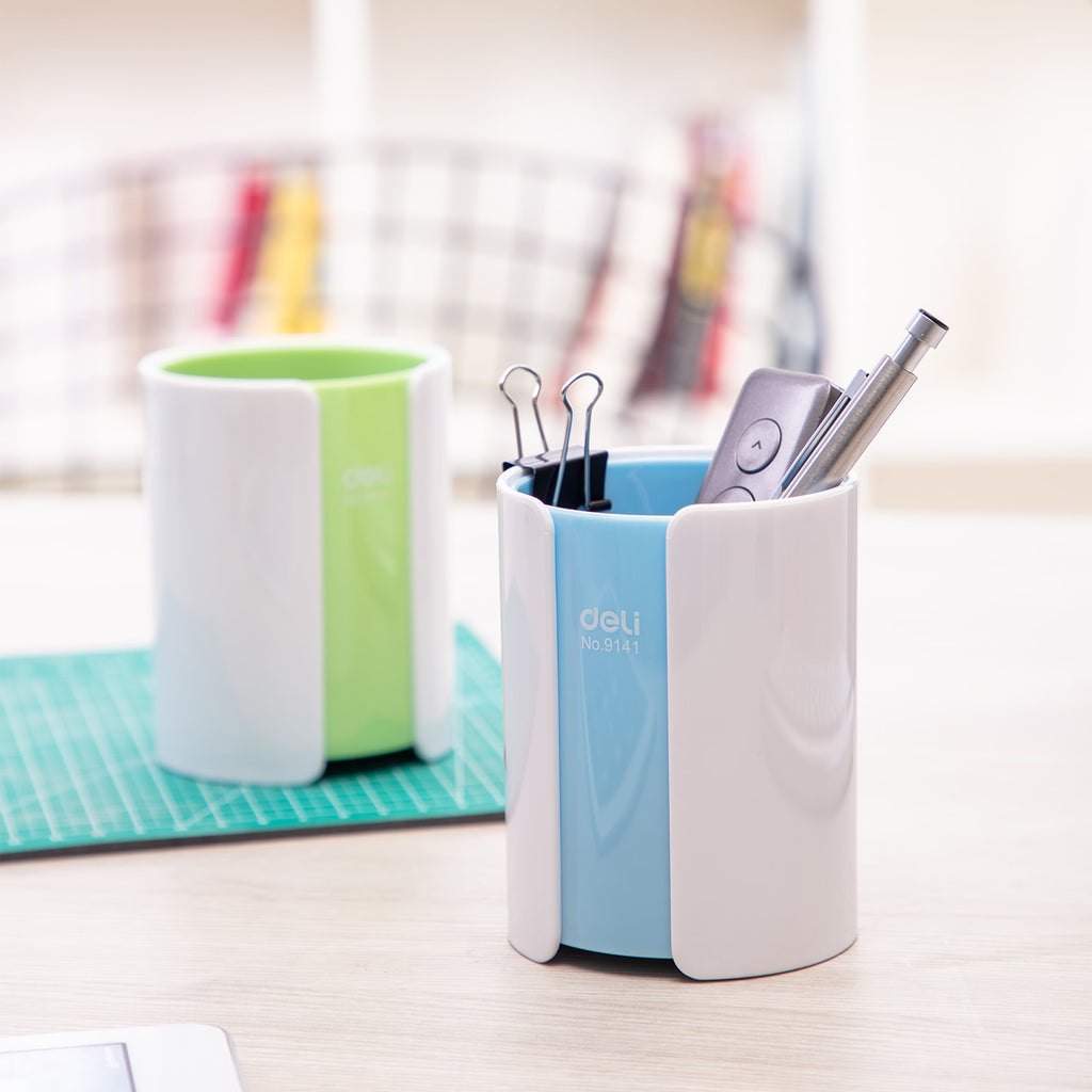 Deli PS Dual Color Pen Holder 82x106mm - Al Masam Stationery LLC