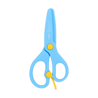 Deli Plastic Scissors 130mm Safe - Al Masam Stationery LLC