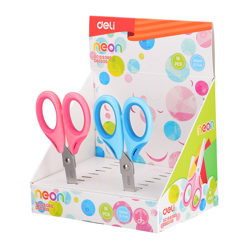 Deli Soft-touch Scissors 135mm - Al Masam Stationery LLC Main image