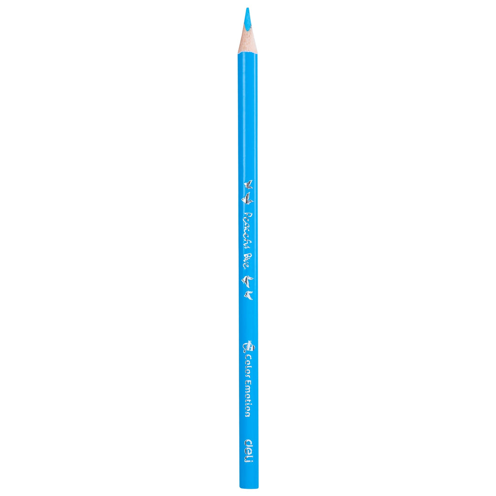 Deli Plastic Colored Pencil Triangle Bright 12C - Al Masam Stationery LLC